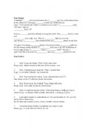 English Worksheet: Past Tense Review