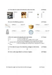 English Worksheet: utensils 