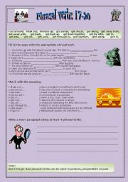 English Worksheet: Phrasal verbs 17-20