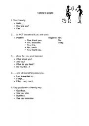 English Worksheet: useful phrases for talking to native speakers