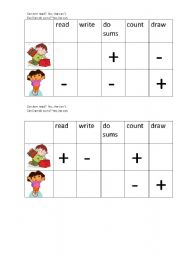 English worksheet: Can/ Can`t
