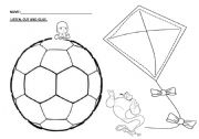 English worksheet: Kinder Ball Kite