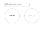 English Worksheet: Regular and Irregular verbs