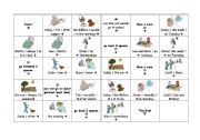 English Worksheet: Boardgame - Present Progressive vs. Present Simple