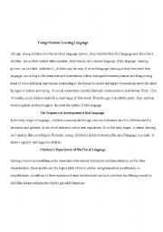 English worksheet: essay