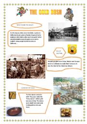 English Worksheet: The Gold Rush. Part I