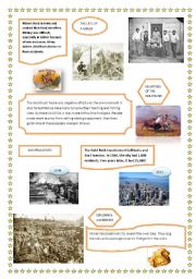 English Worksheet: The Gold Rush Part II