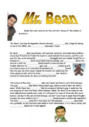 English Worksheet: Mr Bean - the show
