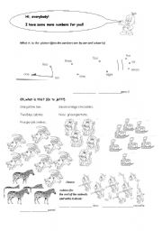 numbers 10 20 esl worksheet by zapja