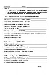 English Worksheet: Inventions : totally absurd!!!