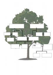 English Worksheet: family tree