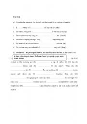 English worksheet: simple past tense exercise