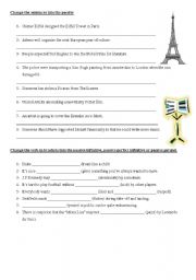 English Worksheet: passive voice