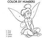 English Worksheet: Color by numbers