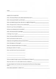 English worksheet: ALADDIN TRIVA