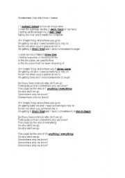 English worksheet: Somewhere only we know - Keane