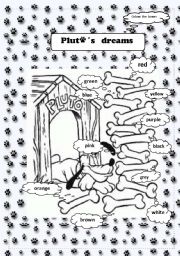 English Worksheet: Plutos dreams
