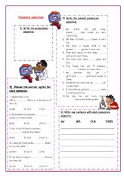 English Worksheet: Possessives