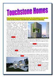 English Worksheet: Touchstone Homes
