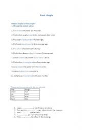 English worksheet: Past simple - exercises