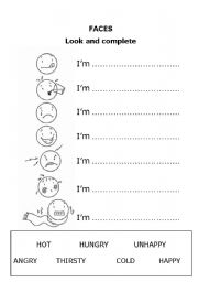 English Worksheet: FACES