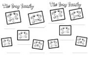 English Worksheet: Family frog