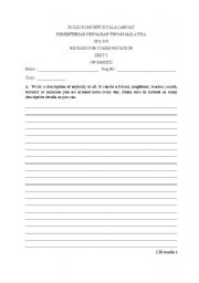 English worksheet: descriptions of people &objects, instructions, telephone skills & enquiry