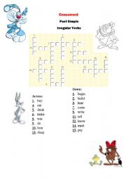 English Worksheet: Crossword