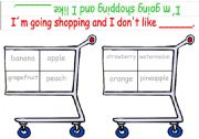 English Worksheet: Shopping Game (Fruit) Part 1 of 2
