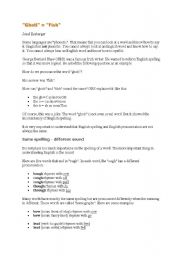 English Worksheet: pronounciation