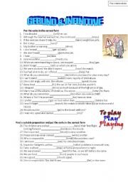 English Worksheet: gerund infinitive