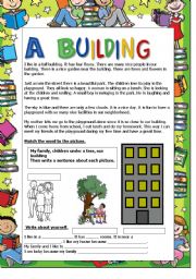 English Worksheet: A Building