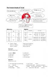English Worksheet: Present Simple of To Be