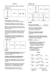 English Worksheet: used to