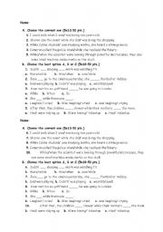 English Worksheet: end-of-lesson quiz