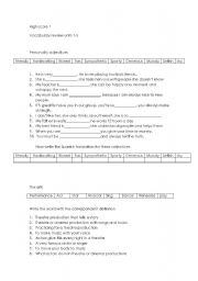 English worksheet: vocabulary exercises for secondary