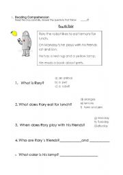 English Worksheet: Rory the Robot