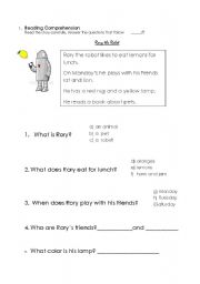 English worksheet: Rory the Robot