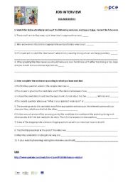 English Worksheet: Job Interview