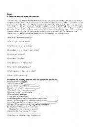 English Worksheet: exam1