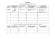 English worksheet: Fitness Survey