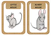 English Worksheet: LITTLE READERS 1: DEAR LITTLE MOUSE.(6 FLASHCARDS)