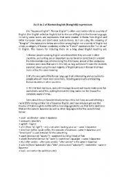 English Worksheet: Konglish Guide