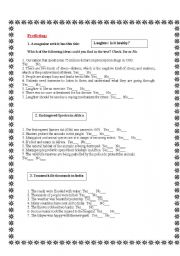 English Worksheet: reading skills