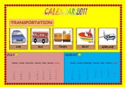 Calendar 2011 Transportation