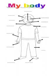 English worksheet: My body