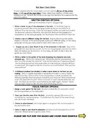 English Worksheet: Book Report Outline