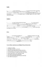 English Worksheet: simple past