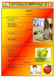 English Worksheet: A CLASS PLAN BASED ON THE COMMUNICATIVE APPROACH - FRUIT - PART 03