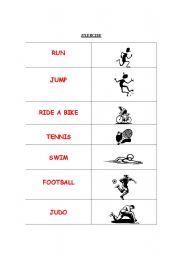 English Worksheet: exercises with words and image
